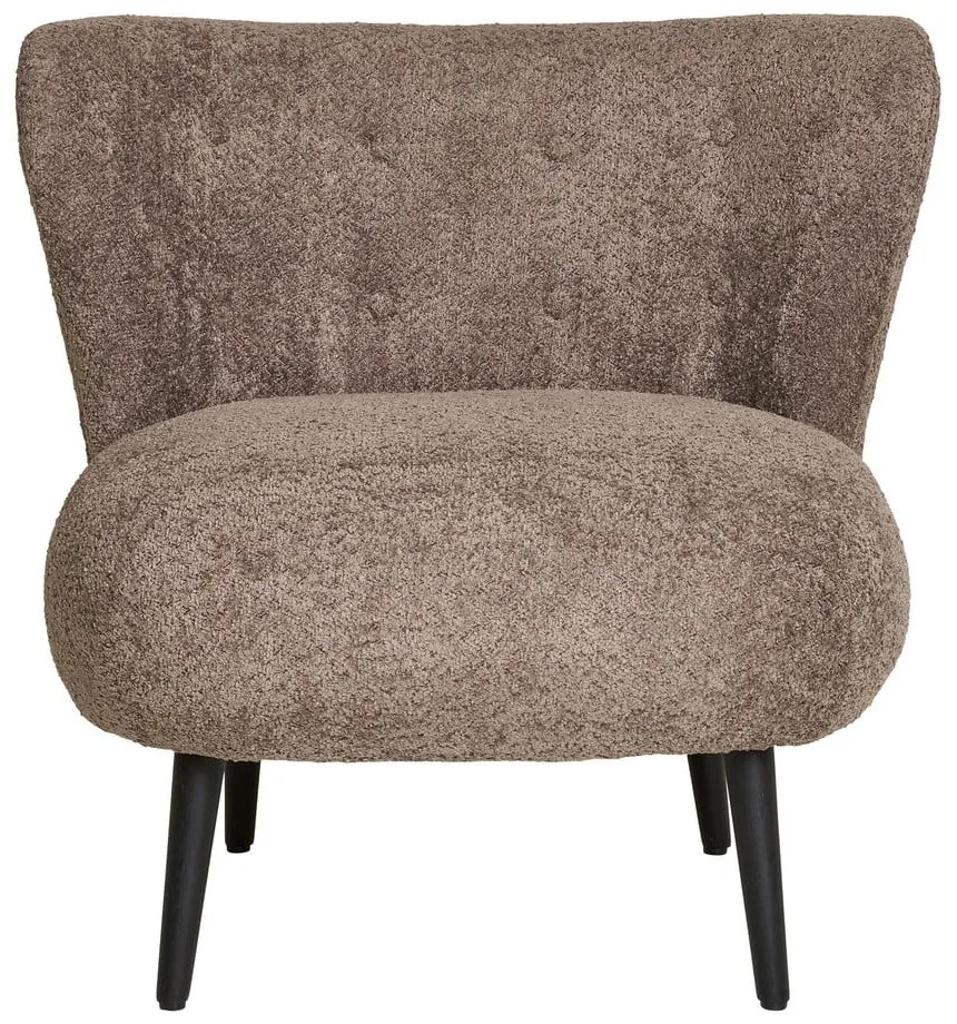 Кафяво кресло от букле Covelo – House Nordic