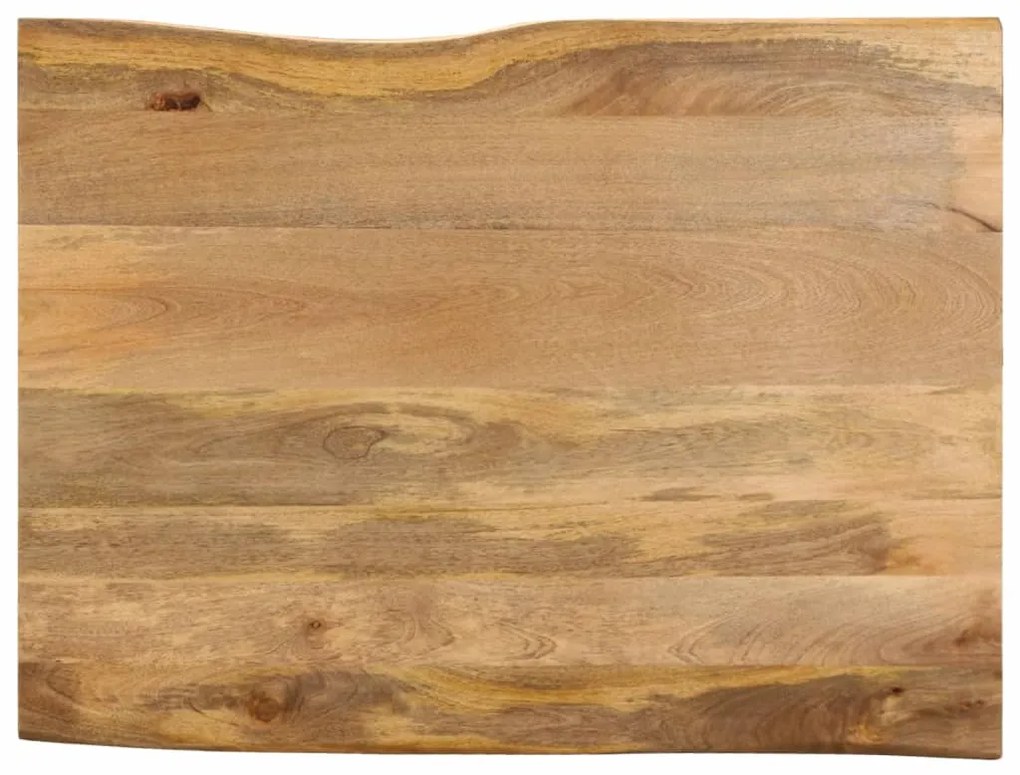 370747 vidaXL Плот за маса, 90x80x3,8 см, жив ръб, масивно дърво манго