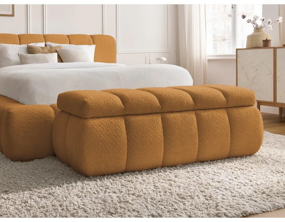 Пейка от букле в цвят жълта охра – Bobochic Paris