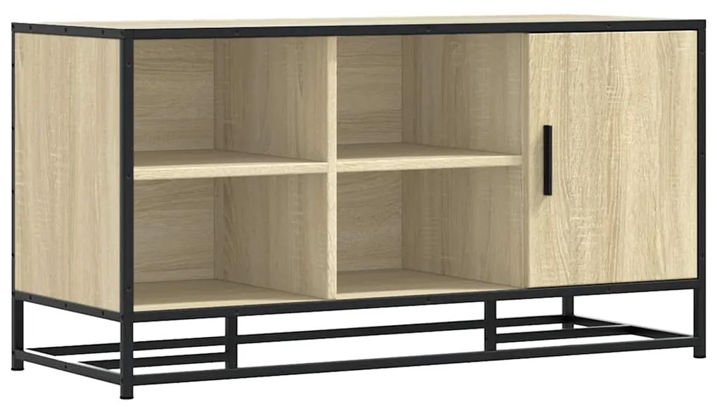 849215 vidaXL Пейка за обувки Sonoma Oak 100x40x53,5 cm Инженерна дървесина