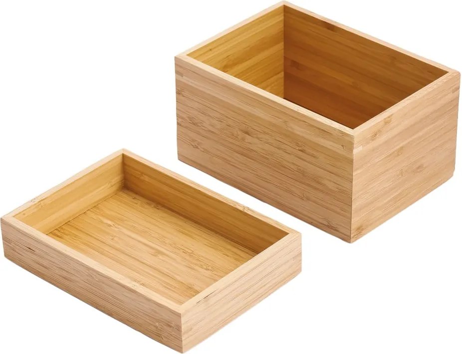 Бамбуков органайзер за козметика в естествен цвят Isalys – MSV