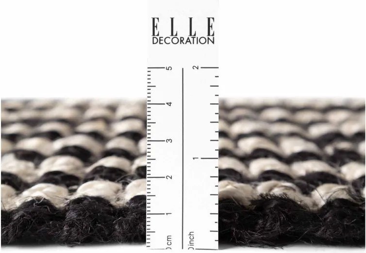 Черен ръчно изработен ютен килим 160x230 cm Harvest Ebony – Elle Decoration