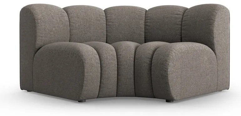Тъмносив шенилов модул за диван (променлив) Lupine – Micadoni