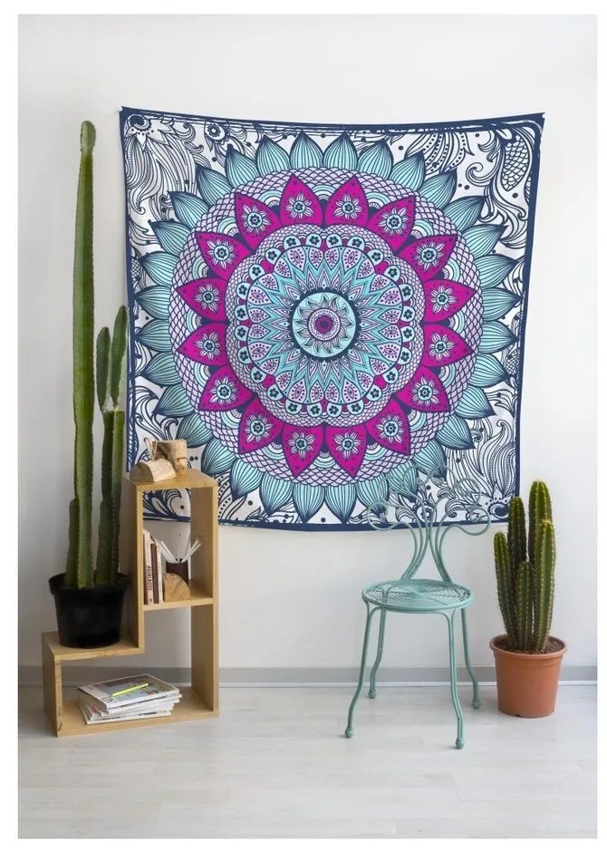 Гоблен 140x140 cm Blue Dreamcatcher – Really Nice Things