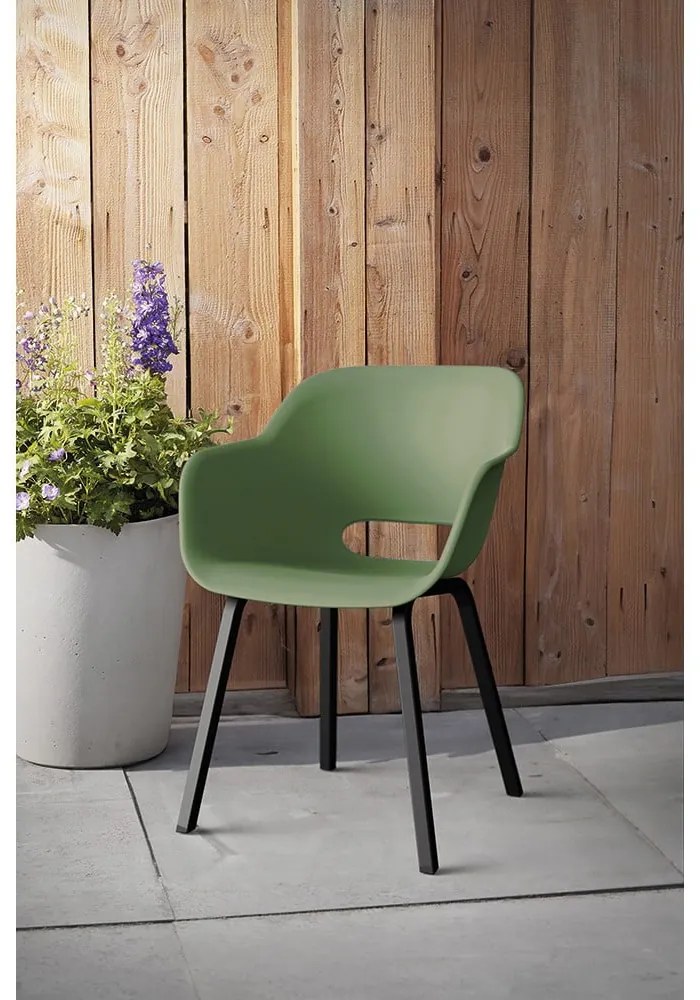 Зелени градински столове в комплект 2 бр. метални/пластмасови Noa Duo – Keter
