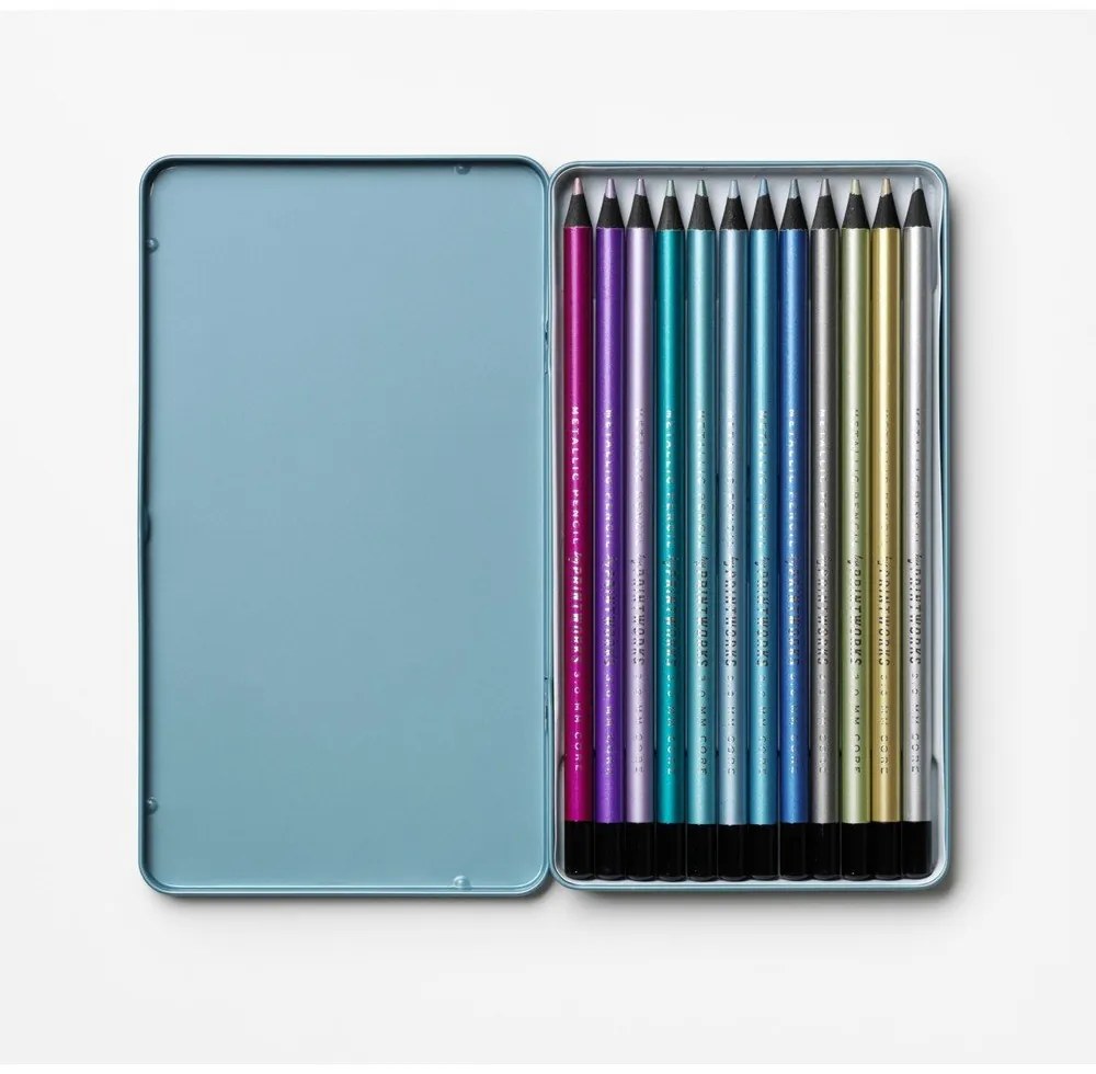 Цветни моливи в комплект Metallic – Printworks