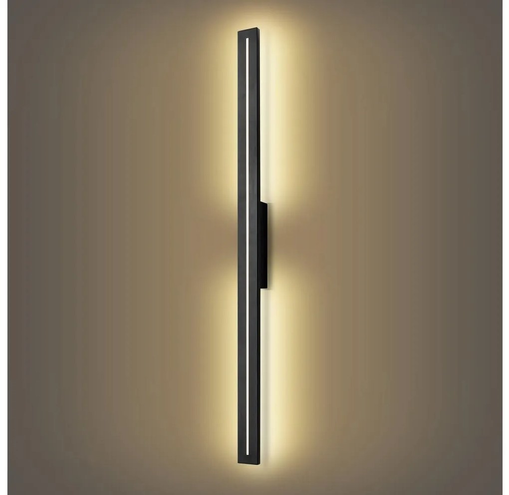 Brilagi - LED външно стенно осветително тяло LINEO LED/24W/230V 3000K IP65 черно