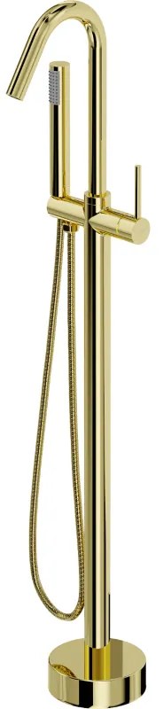 Mexen Gaja свободностоящ смесител за вана, златен - 75333-50