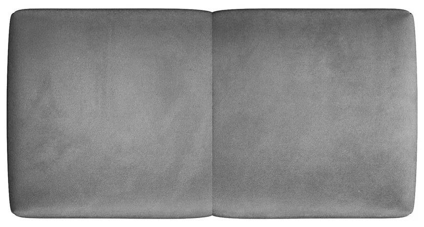 Сив кадифен подлакътник за модулен диван Rome Velvet - Cosmopolitan Design