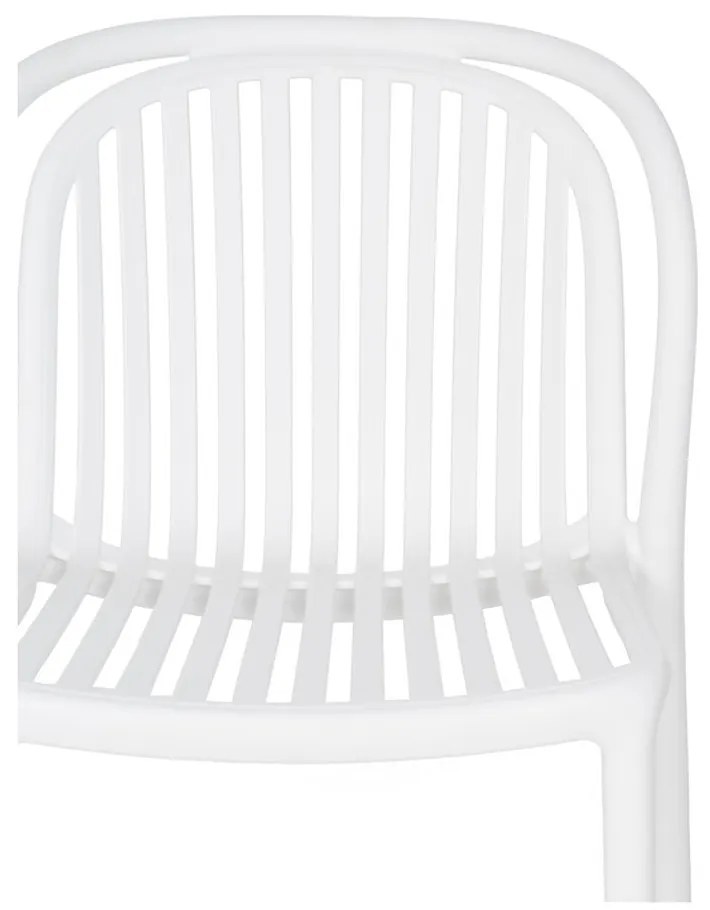 Бял пластмасов трапезен стол Alia – Ixia