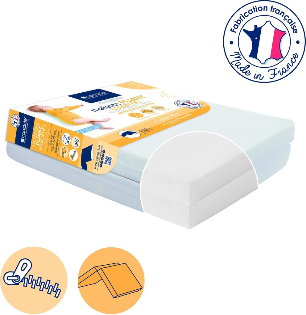 Candide - Сгъваем бебешки матрак 2 части -7см дебелина