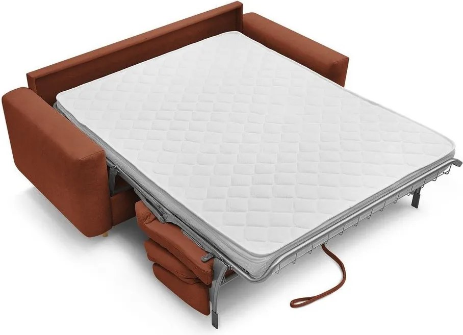 Оранжев диван за ежедневно спане/сгъваем 220 cm Cocoone – Bobochic Paris