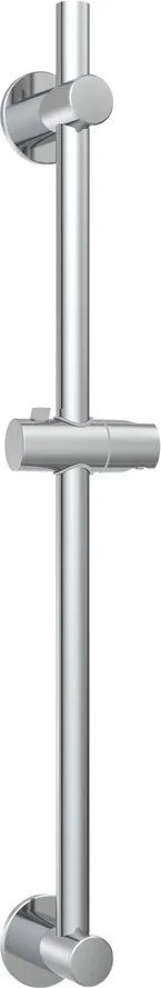 Душ релса без пробиване от неръждаема стомана в блестящо сребрист цвят с подвижен държач 70 cm – Wenko