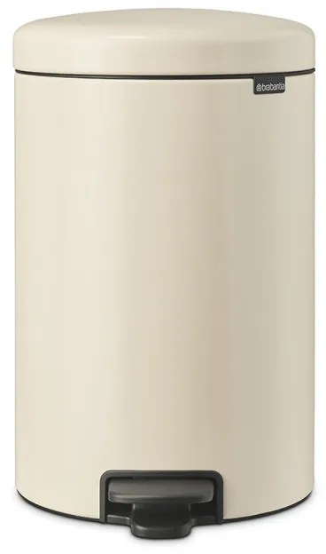 Кош за боклук с педал Brabantia NewIcon 1005535, 20 л, Плавно затваряне, Противоплъзгаща основа, Бежов