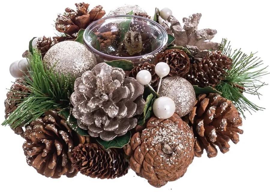 Свещник от пластмаса и стъкло - Casa Selección