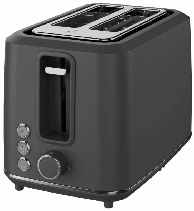 Тостер за хляб AENO ATS0001G, 930W, 7 степени, Сензорно управление, Обратен таймер, Защита при засядане, Тих, Сив