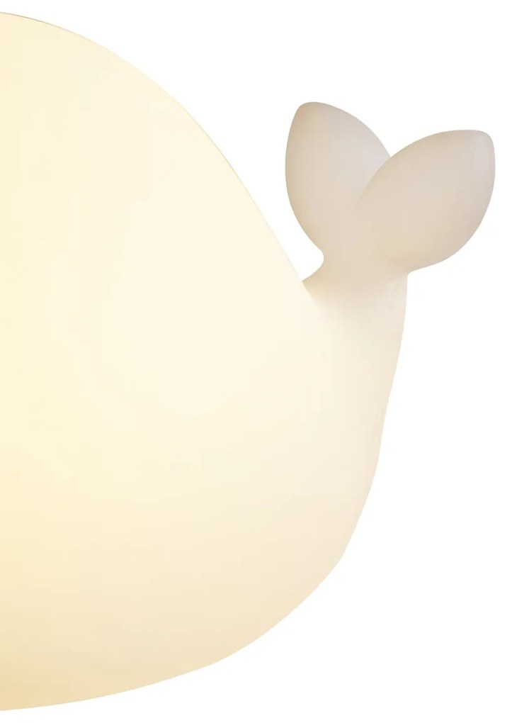 Настолна лампа бяла 30 см вкл. LED димируема IP54 акумулаторна - Baby Whale