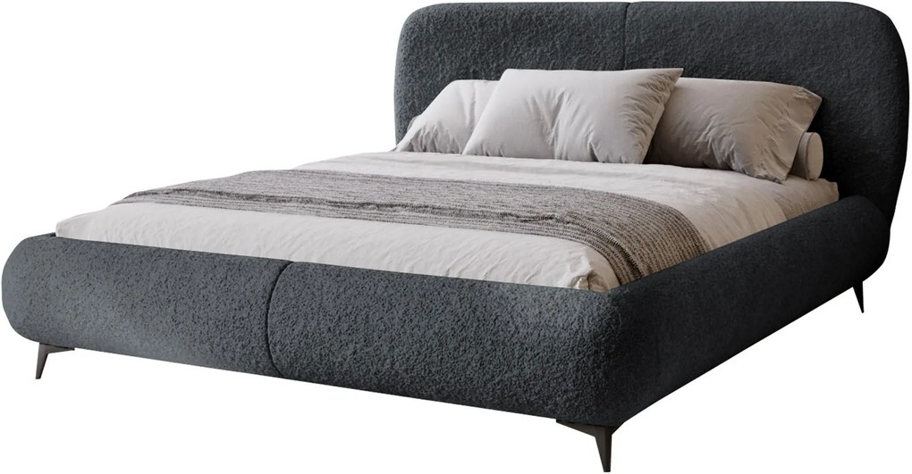 Тапицирано легло Мое-антрацит-200 x 200