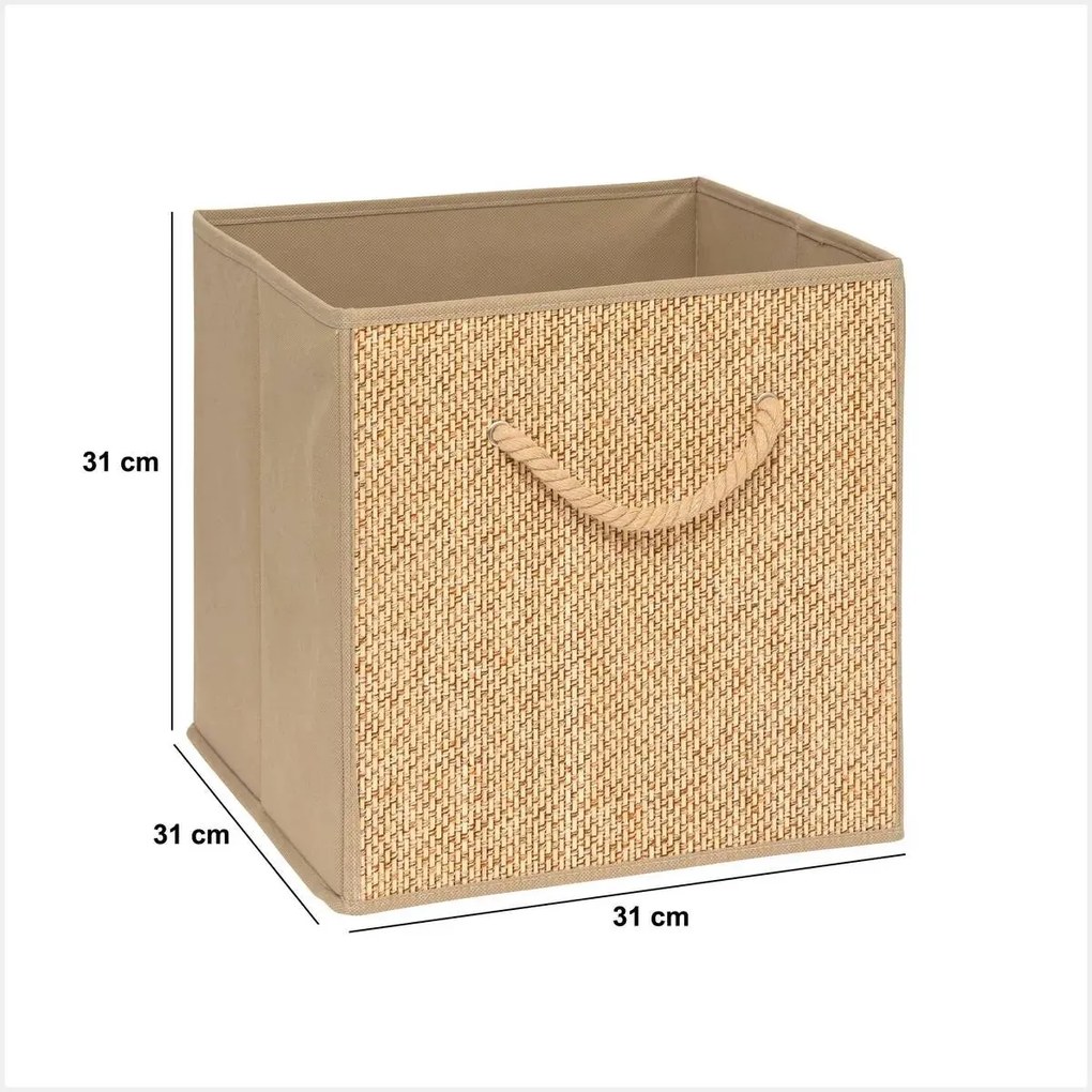 Кутия за съхранение 5five Mix & Modul Stemy, 31x31 cm - Бежов