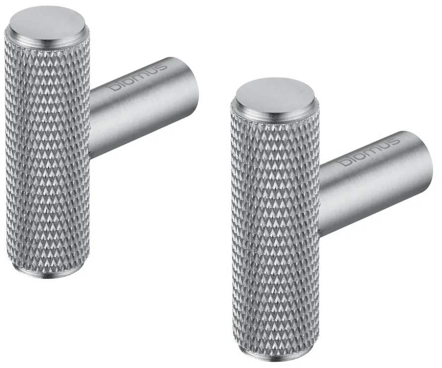 Стенни метални куки в комплект от 2 бр. в матово сребрист цвят Rof – Blomus