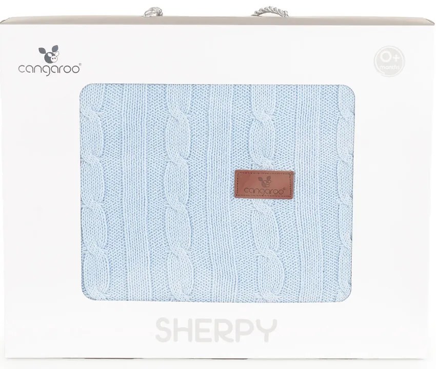 CANGAROO Одеяло с шерпа 75/100 см. SHERPY СИНЬО