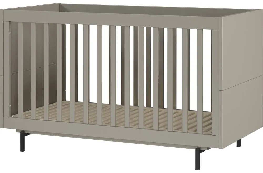 Сиво детско легло 70x140 cm с включена подматрачна рамка Tomino – Germania