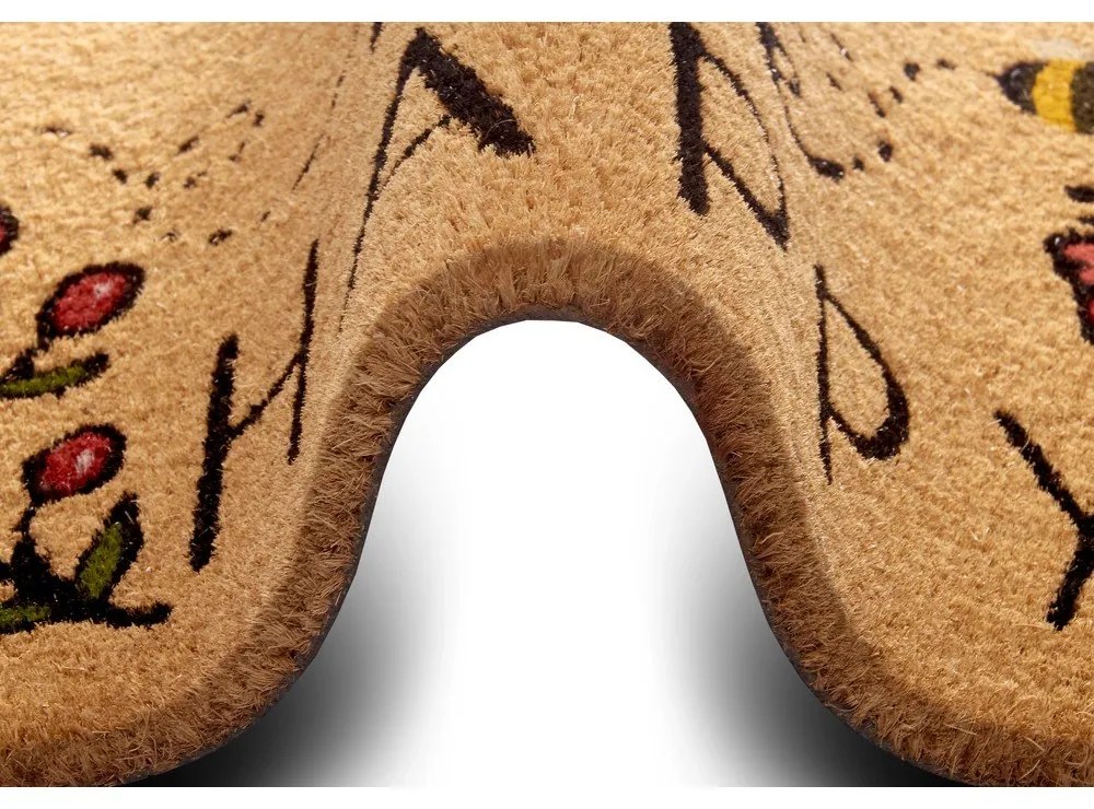 Изтривалка от кокосови влакна 75x45 cm Bee Happy - Hanse Home