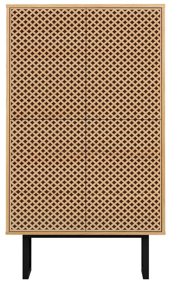 Комод в декор от дъбово дърво Diamond Camden - Woodman