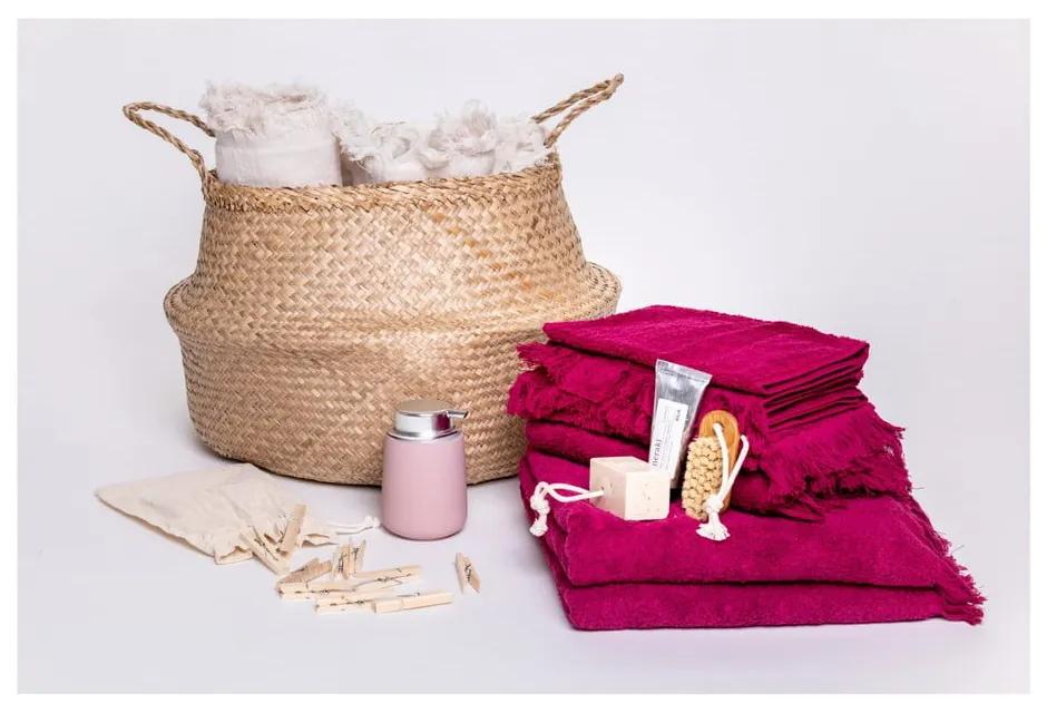 Комплект от 6 червени кърпи и 2 кърпи за баня от 100% памук - Bonami Selection