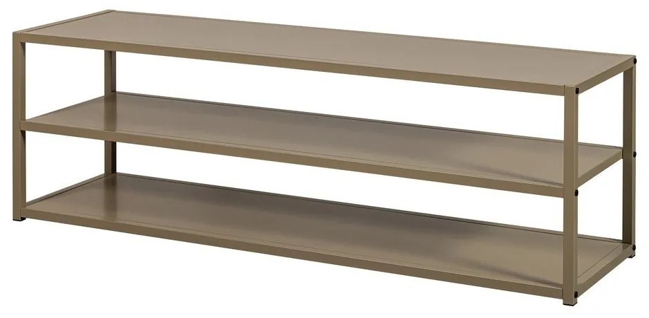 Кафяво-сива метална маса за телевизор 120x40x35 cm Teun – WOOOD