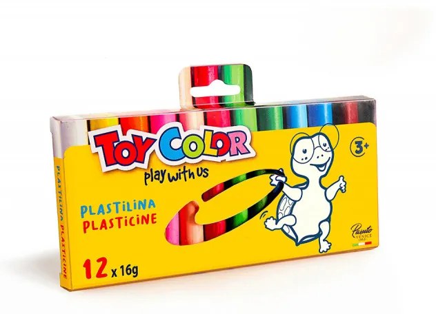 Пластилин Toy Color, 12 цвята