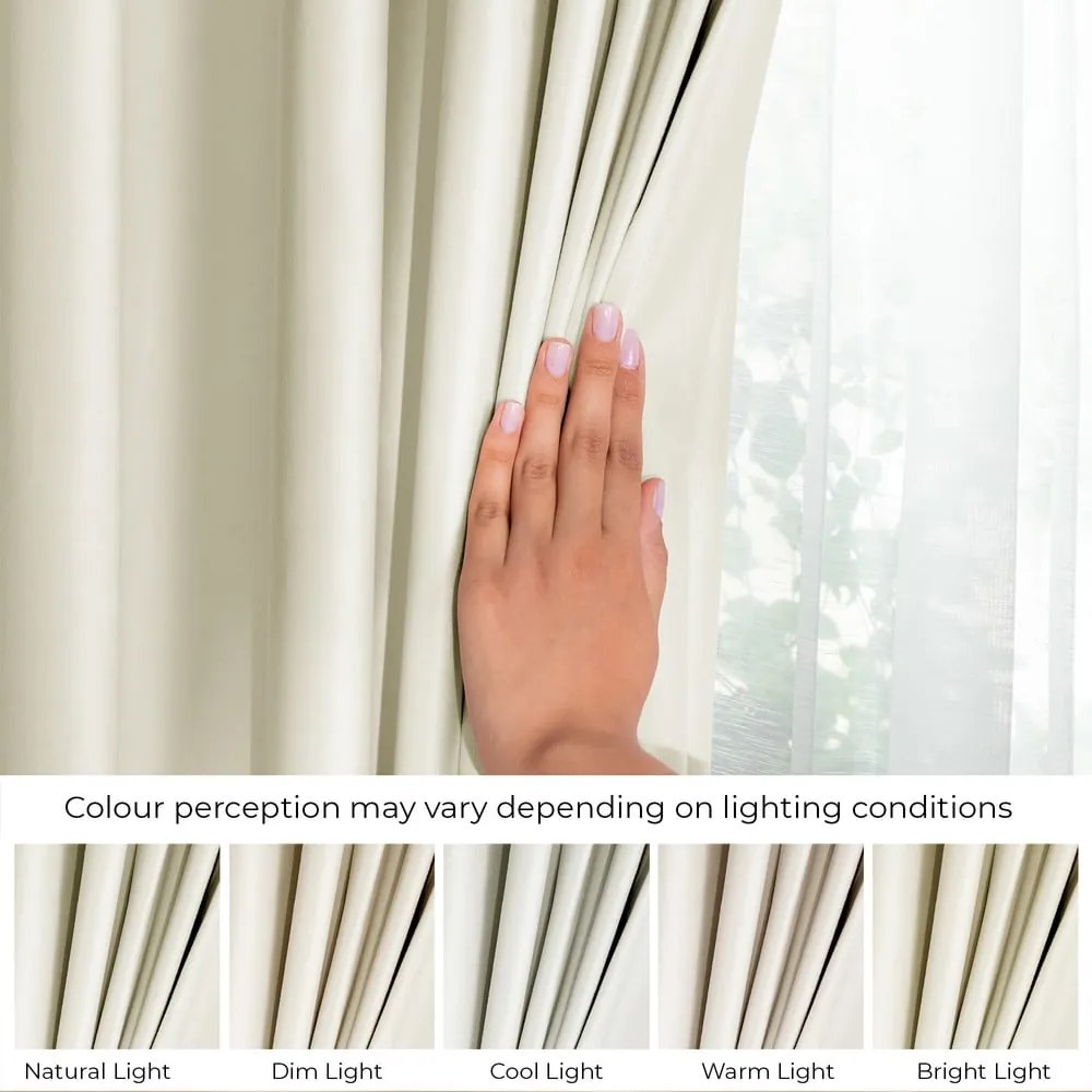 Кремаво dimout перде 140x270 cm Pleat – Restilo