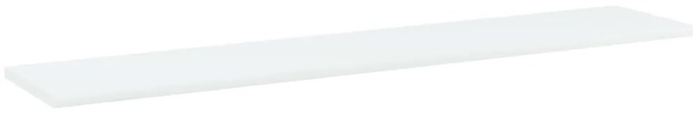 805378 vidaXL Рафтове за етажерка, 4 бр, бели, 100x20x1,5 см, инженерно дърво