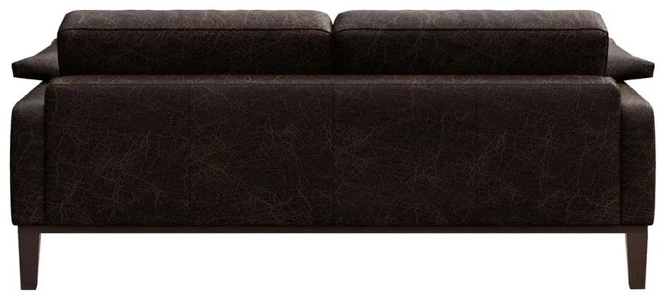 Тъмнокафяв кожен диван , 173 см Musso - MESONICA