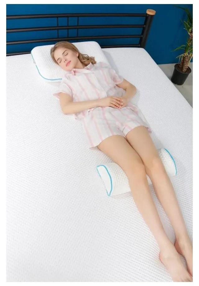 Ергономична възглавница с пълнеж от мемори пяна 18x42 cm – Mila Home