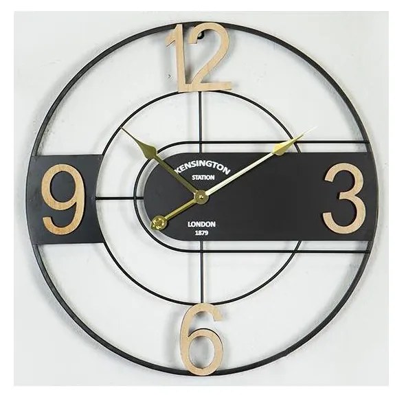 Стенен часовник 1xAA Ø 60 см черен