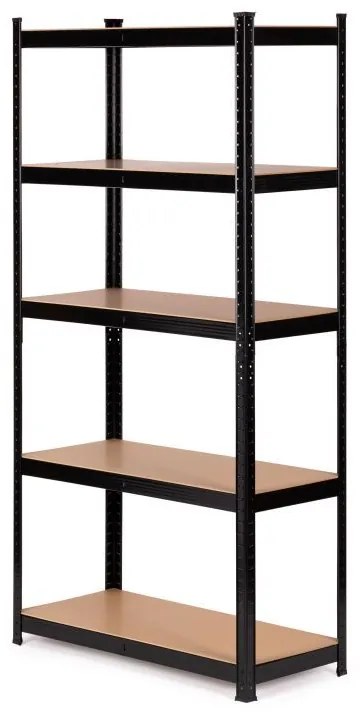 Черен рафт с 5 рафта Дълбочина 30см