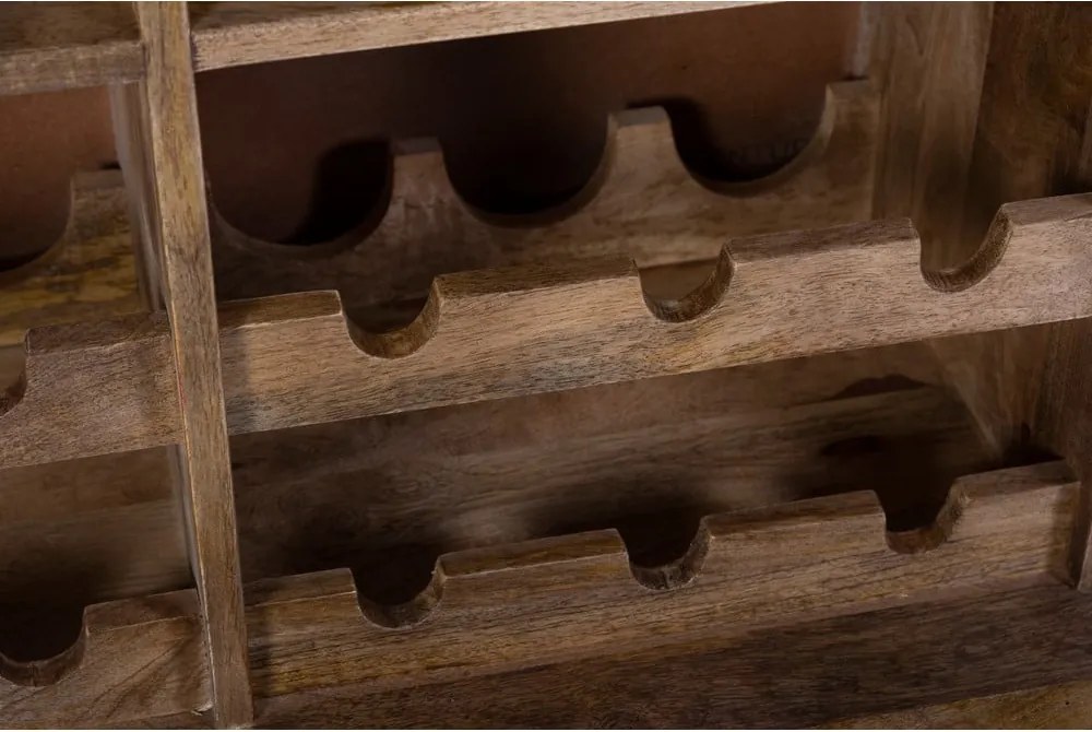 Шкаф за вино от масивно манго в естествен цвят брой бутилки 12, 74x122x46 cm Bombay – Interia Home &amp; Living