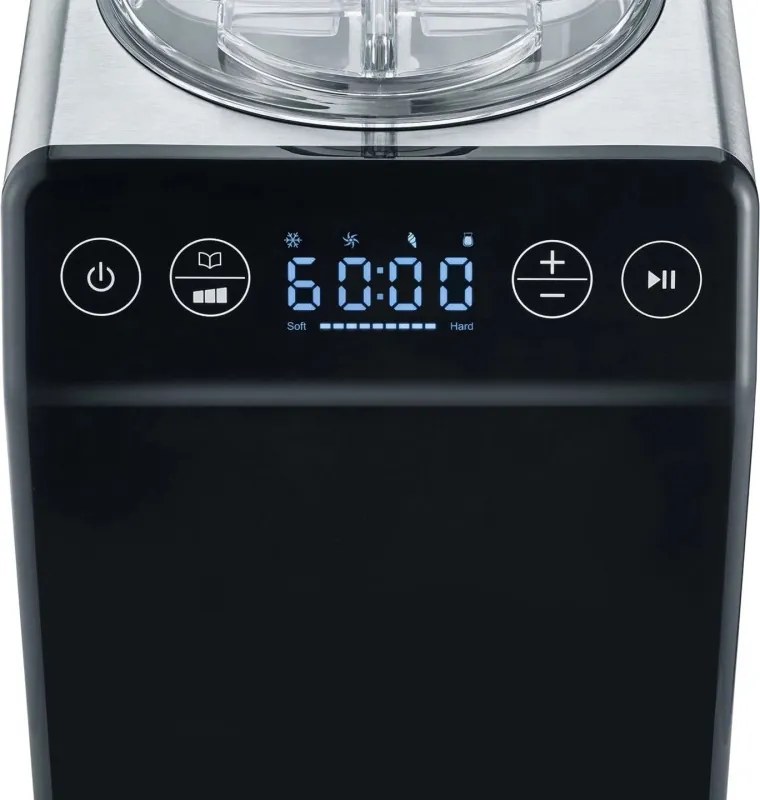 Машина за сладолед 2в1 Graef IM706, 180W, 2 л, 4 програми, От -18C до -35C, Сензорен дисплей, Черен
