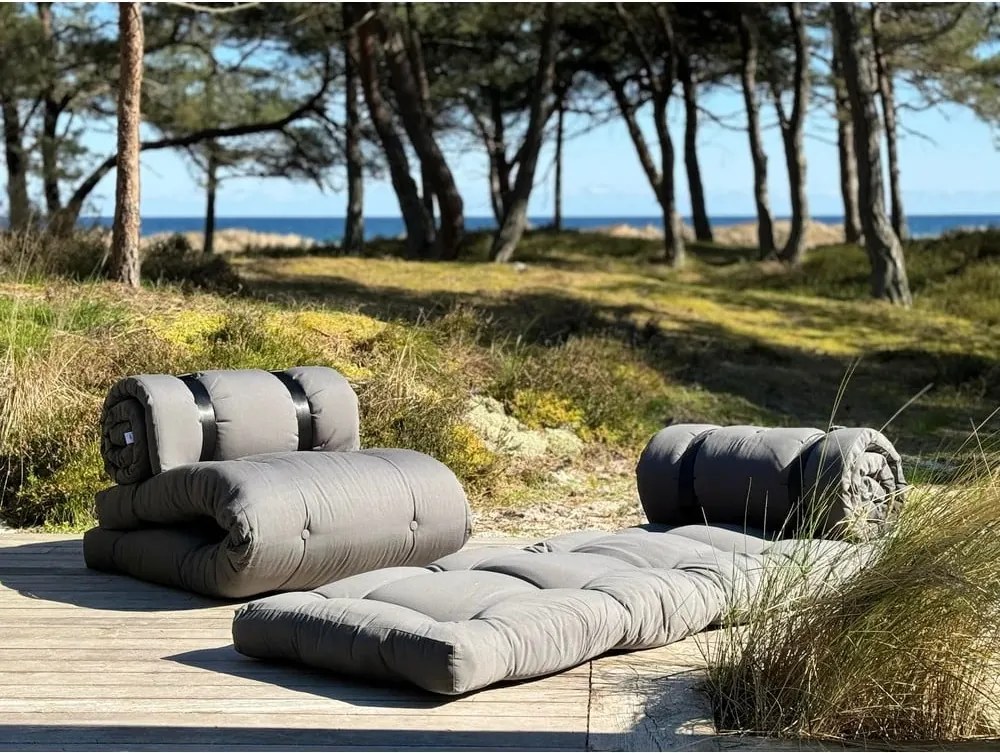 Design OUT™ Buckle Up Тъмно сив диван-стол за открито Out Buckle Up - Karup Design