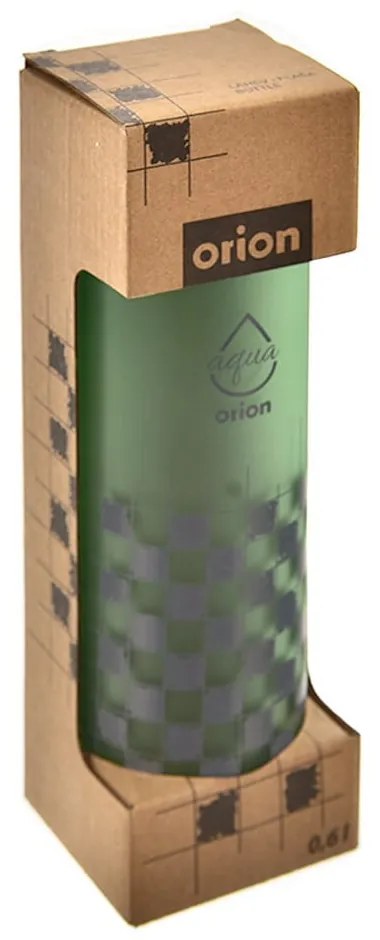 Зелена стъклена бутилка 600 ml Šachovnice - Orion