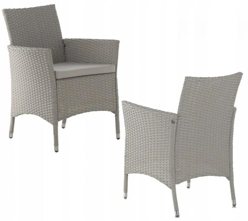 Комплект градински мебели в сив цвят GARDENLINE