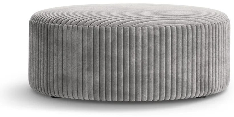 Светлосива табуретка от рипсено кадифе Dia – Micadoni