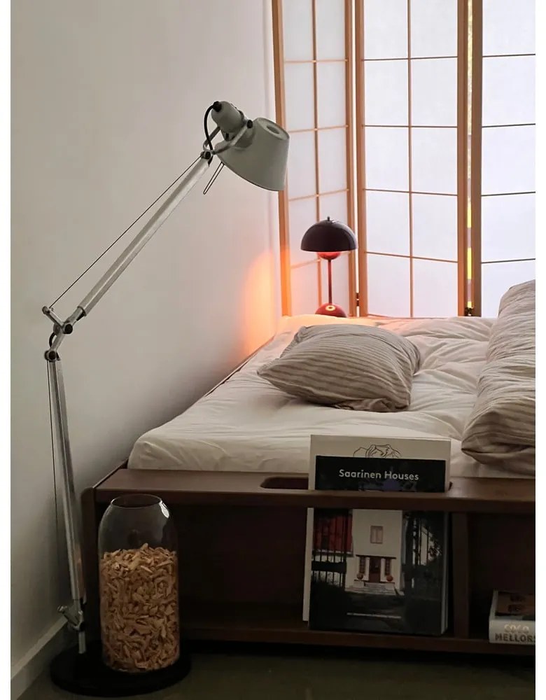 Кафяво двойно легло от борова дървесина с решетка 140x200 cm Ziggy - Karup Design