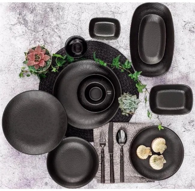 Gural Porselen - Порцеланова чиния с борд ф21см DIGIBBONE MAT-(GBSBLB21DU102515)