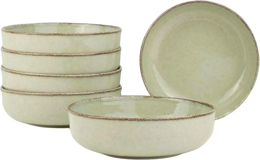 Светлозелени порцеланови купички в комплект от 6 бр. 75 ml – Hermia