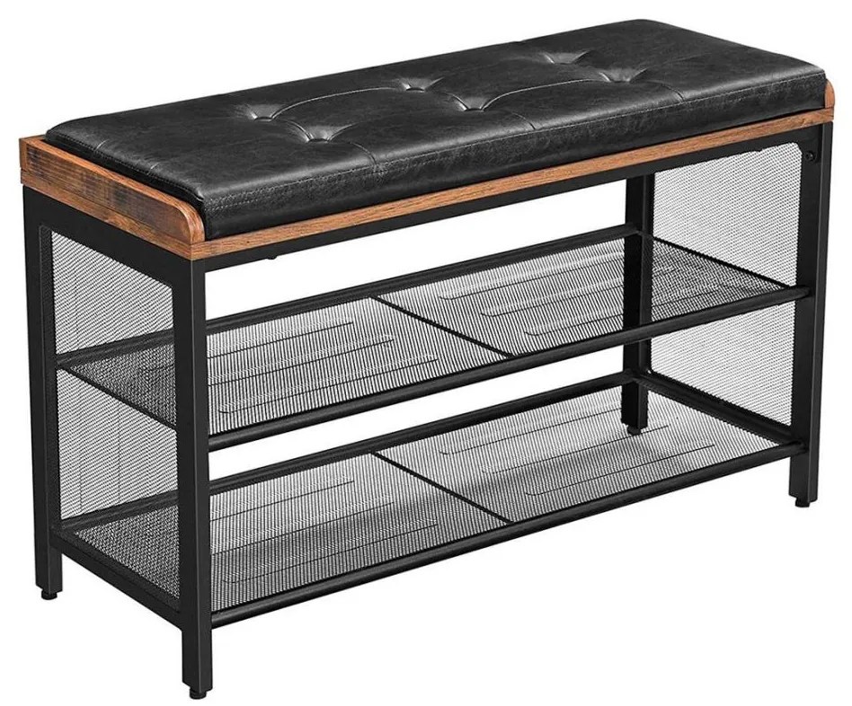 Обувница DAVOR кафява/черна