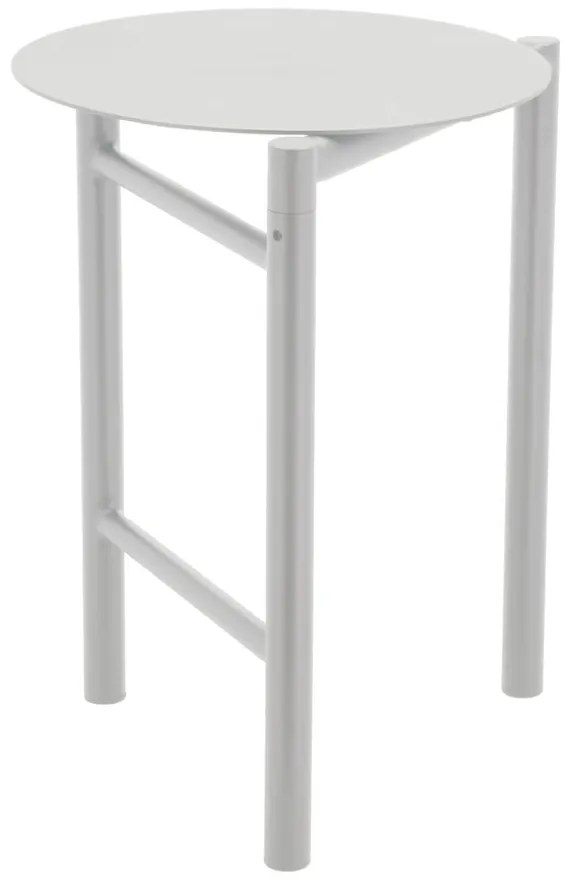 Бял метален стол Disc – Zone