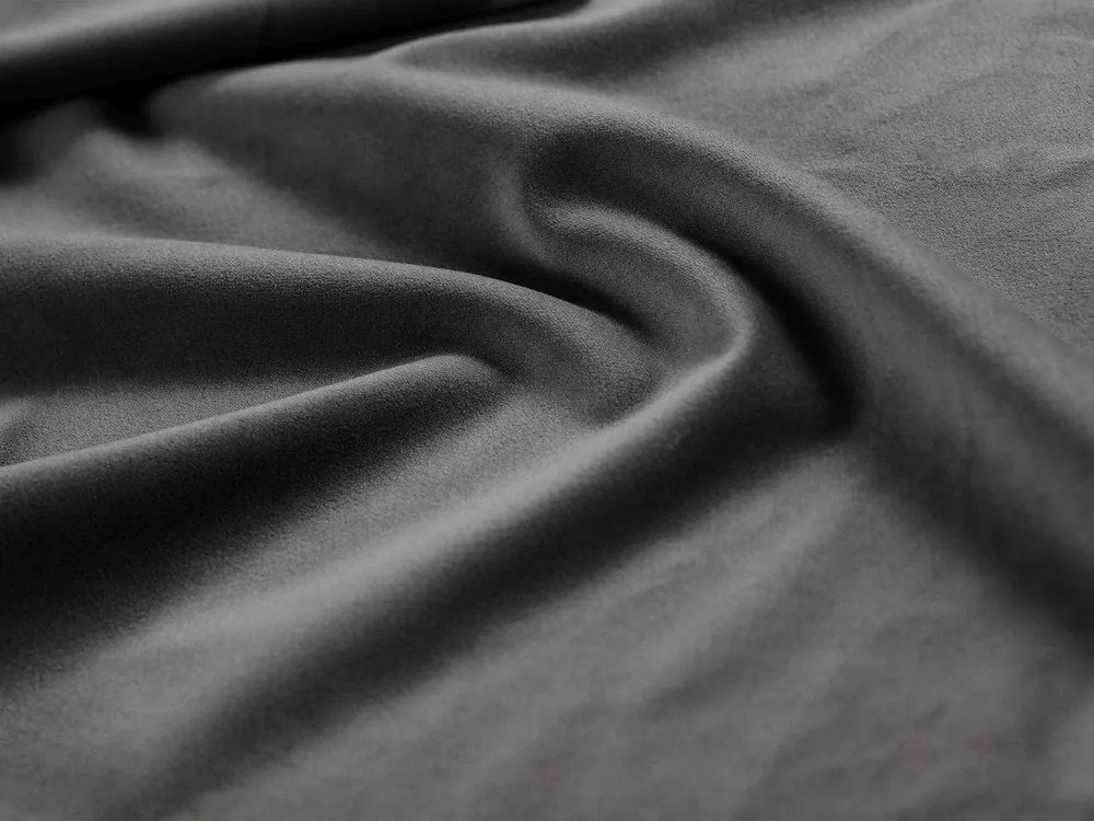 Тъмносива кадифена табуретка Georgia – Micadoni