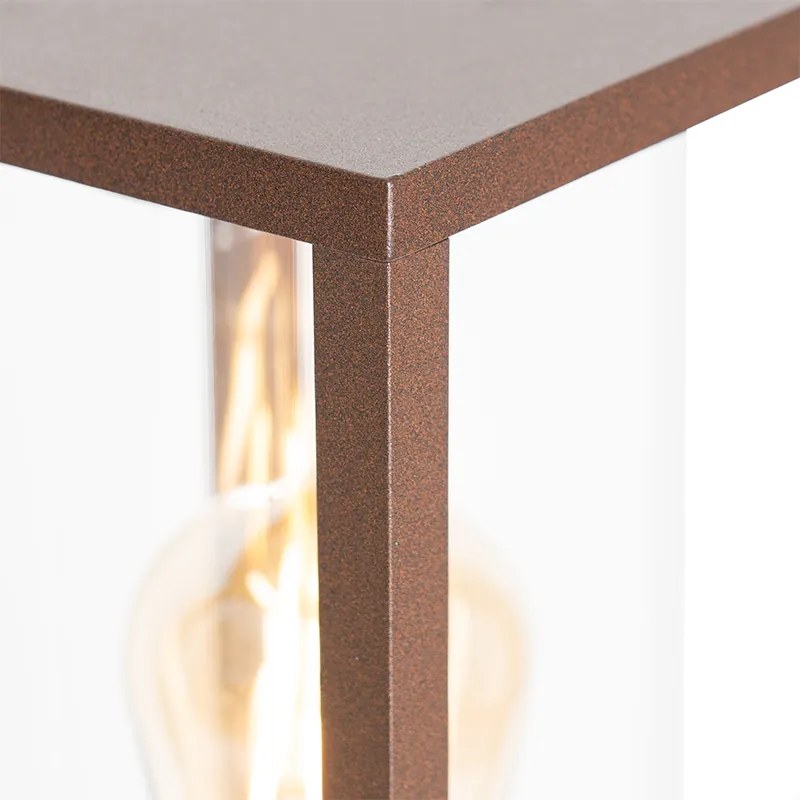 Индустриална външна подова лампа ръждяво кафява 100 см IP44 - Charlois